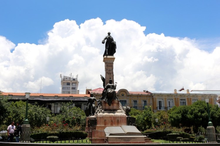 2075 La Paz Bolivia red cap tour