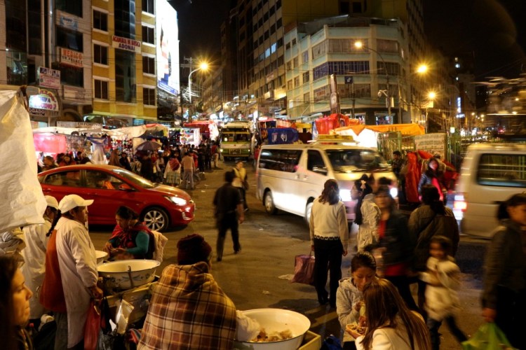 2102 La Paz Bolivia street nightlife