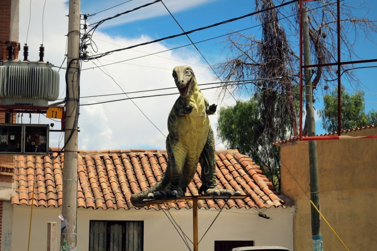 2127 Sucre Bolivia Dino on the Roof