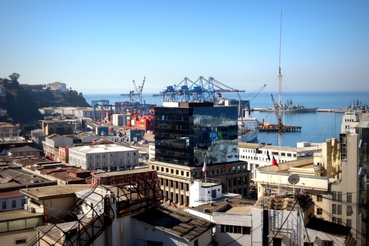 2313 Chile Valparaiso unesco port
